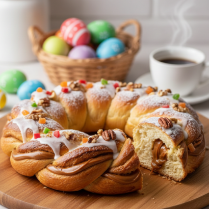 Thumbnail for Rosca de Pascua Trenzada rellena